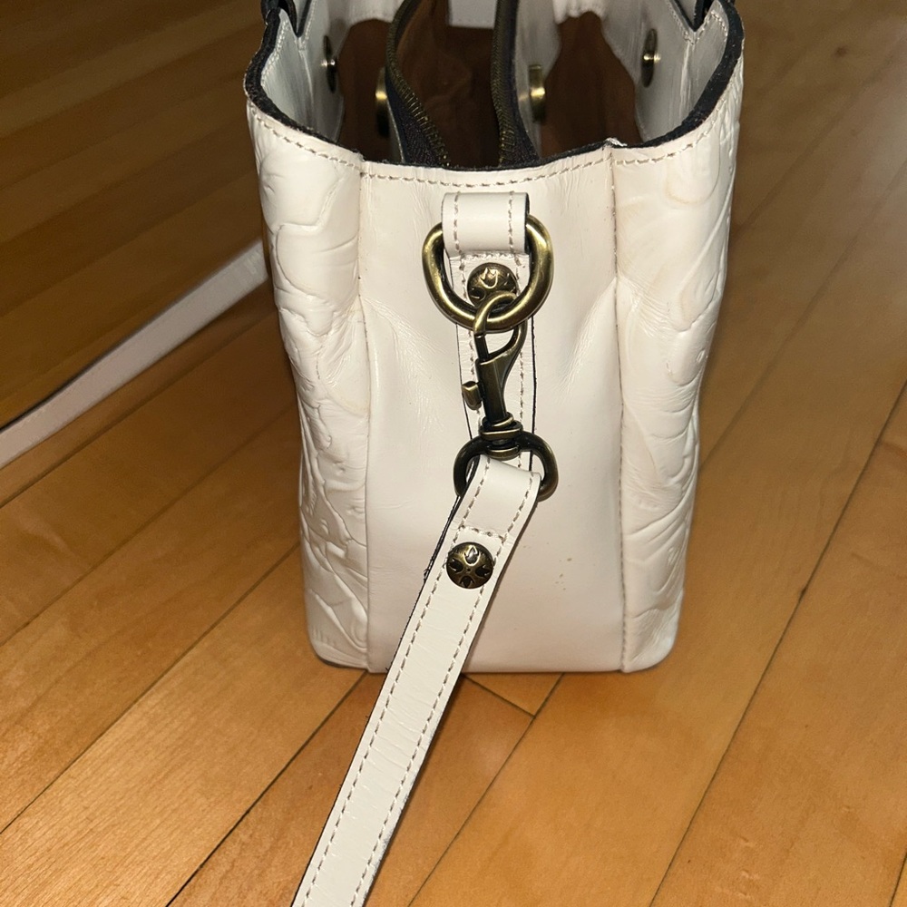 Patricia Nash Empoli Satchel crossbody handbag white - Picture 5 of 11